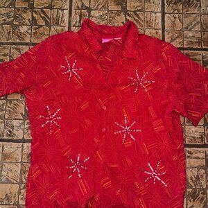 Vintage women’s pappagallo‎ shirt presumed medium EUC